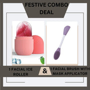 Ice Roller + Silicone Face Mask Brush Applicator