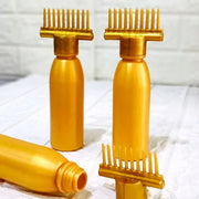 Derma Roller + Hair Oil Applicator Bottle + Hair Scalp Massager