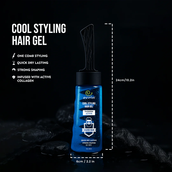 Ecrin Cool Styling Hair Gel With Active Collagen (280ml)